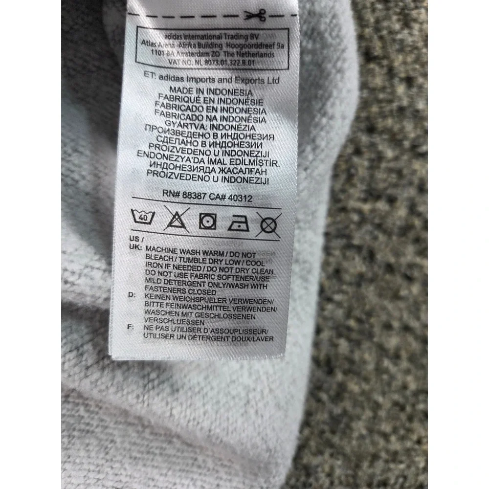 Adidas Athletic Hoodie Mens Large Grey Excellent‎ Sporty Fitness 0313